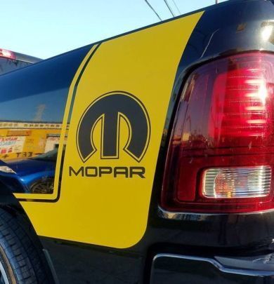 2 décalcomanies en vinyle de camion autocollant de rayures de course Dodge Ram Mopar Hemi auto Graphics