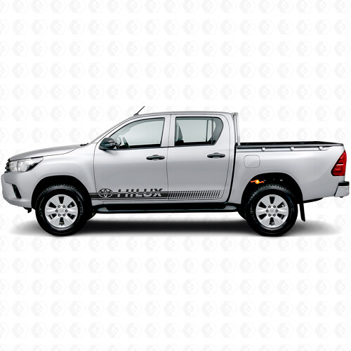 Autocollant vinyle latéral à bandes d'accent de marque pour Toyota Hilux_1