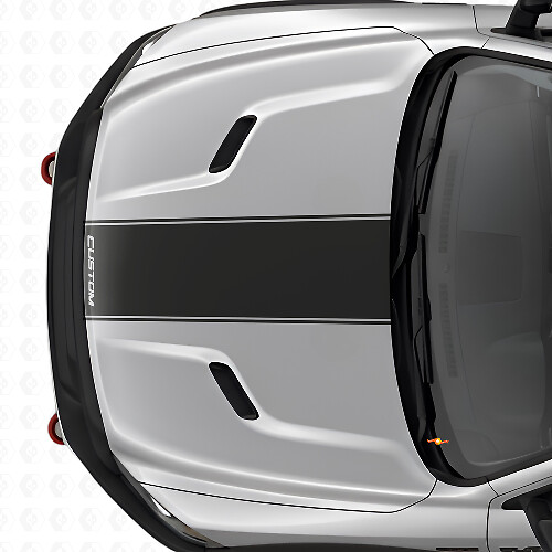 Autocollant en vinyle avec contour personnalisé pour capot Dodge Ram