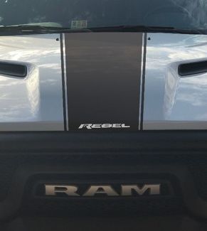 Dodge Ram Rebel Hemi 5,7 L vinyle autocollant capot racing bande, style usine