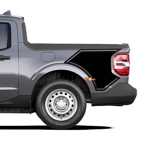 Autocollants Vinyle Graphiques Pointillés Pour Plancher Latéral Musclecar Maverick 2022 et Plus