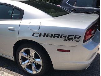 2 autocollants en vinyle pour ailes arrière Dodge Charger SRT-8 Hemi mopar Graphics logo sport