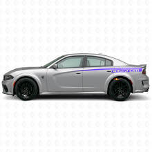 Autocollant en vinyle bande latérale personnalisée pour Dodge Charger Électrique_2