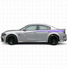 Autocollant en vinyle bande latérale personnalisée pour Dodge Charger Électrique_2