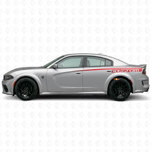 Autocollant en vinyle bande latérale personnalisée pour Dodge Charger Électrique_3