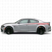 Autocollant en vinyle bande latérale personnalisée pour Dodge Charger Électrique_3