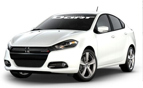 Marquage de Marque Autocollant Vinyle Pare-brise pour Dodge Dart