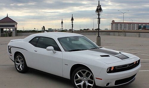 Autocollant vinyle bandes d'accentuation capot et flancs pour Dodge Challenger 2008-2017