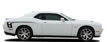 2008-2017 Dodge Challenger R/T SE SXT CUDA STROBE HOOD & Sides Autocollants à rayures de toutes couleurs
 2