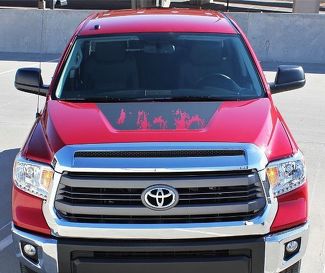 2015-2016 SHREDDER Camion Lit Capot Vinyle Graphiques Toute Couleur Décalques Stripe Toyota Tundra