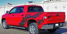 2015-2016 SHREDDER Truck Bed Hood Vinyl Graphics N’importe quelle couleur Autocollants Stripe Toyota Tundra
 2