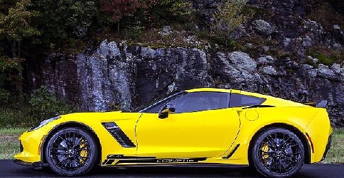 Autocollant de porte latérale Kit d'autocollants graphiques Chevy Corvette Z06 C6 C7 2005-2018