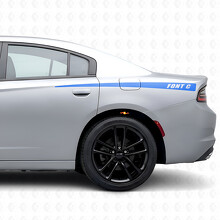 Autocollant vinyle bande fine personnalisée de côté pour Dodge Charger 2015-2026_2