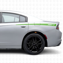 Autocollant vinyle bande fine personnalisée de côté pour Dodge Charger 2015-2026_3