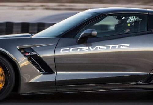 Autocollant en vinyle pour lettrage latéral Corvette pour Chevrolet Corvette