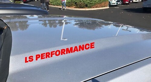 Autocollant en vinyle de capot LS Performance pour Pontiac GTO