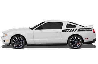 Ford Mustang (2010-2020) Kit d'autocollants en vinyle personnalisés - Mustang arrière double bande
