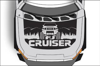 Toyota Fj Cruiser (2007-2014) - Kit d'enveloppe de capot en vinyle - Capot Fj Cruiser