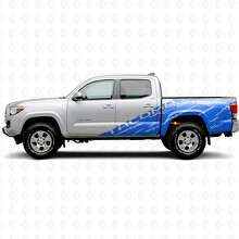 Autocollant vinyle décalque Tacoma TRD Pro Torn Splash Side Bedside Door pour Toyota Tacoma 2016-2020_2