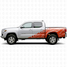 Autocollant vinyle décalque Tacoma TRD Pro Torn Splash Side Bedside Door pour Toyota Tacoma 2016-2020_4