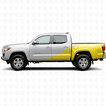 Autocollant vinyle décalque Tacoma TRD Pro Torn Splash Side Bedside Door pour Toyota Tacoma 2016-2020_5