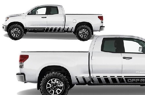 Autocollant vinyle bandes latérales tout-terrain pour Toyota Tundra 2007-2013