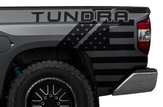 Toyota Tundra (2014-2023) Kit d'autocollants en vinyle personnalisés - Tundra USA Flag