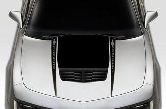 Chevrolet Camaro (2010-2015) Kit d'autocollants en vinyle personnalisés - Camaro Hood Spears