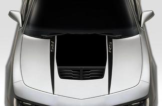 Chevrolet Camaro (2010-2015) Kit d'autocollants en vinyle personnalisés - Rs Hood Spears