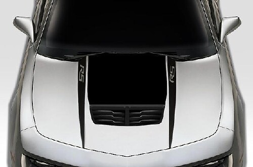 Kit d'autocollants en vinyle RS Hood Spears pour Chevrolet Camaro 2010-2015