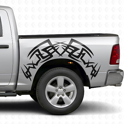 Kit d'autocollants vinyle tribal pour flanc de caisse Dodge Ram 1500/2500 2009-2018