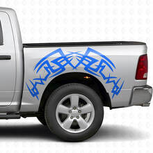 Kit d'autocollants vinyle tribal pour flanc de caisse Dodge Ram 1500/2500 2009-2018_2