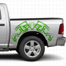 Kit d'autocollants vinyle tribal pour flanc de caisse Dodge Ram 1500/2500 2009-2018_3
