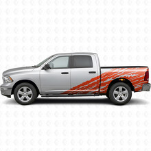 Autocollant Vinyle Latéral Style Vieilli pour Dodge Ram 2500_4