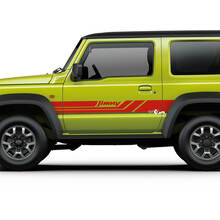 Suzuki JIMNY Bandes latérales Portes Autocollant Lignes Autocollant
 4