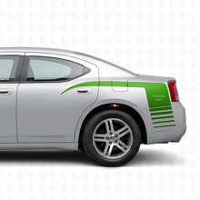 Adhésif vinyle latéral personnalisé style griffes stroboscopiques pour Dodge Charger 2006-2010_3