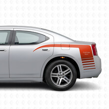 Adhésif vinyle latéral personnalisé style griffes stroboscopiques pour Dodge Charger 2006-2010_4