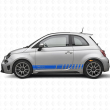 Autocollant vinyle de bandes de course latérales pour Fiat 500_2