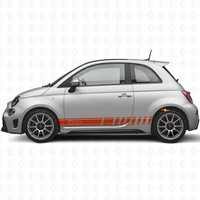 Autocollant vinyle de bandes de course latérales pour Fiat 500_4