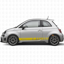 Autocollant vinyle de bandes de course latérales pour Fiat 500_5