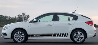 2X plusieurs couleurs graphique Chevrolet Cruze voiture symbole course vinyle autocollant autocollant