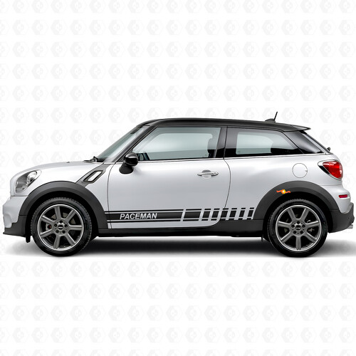 Autocollant en vinyle latéral à bandes de course de marque pour MINI Paceman