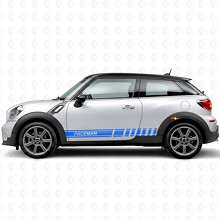 Autocollant en vinyle latéral à bandes de course de marque pour MINI Paceman_2