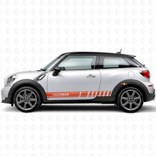 Autocollant en vinyle latéral à bandes de course de marque pour MINI Paceman_4