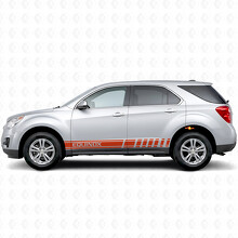 Autocollant Vinyle Latéral à Bandes d'Accent Marqué pour Chevrolet Equinox_4
