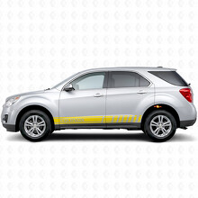 Autocollant Vinyle Latéral à Bandes d'Accent Marqué pour Chevrolet Equinox_5