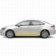Autocollant bande latérale décorative à rayures avec logo Toyota pour Toyota Corolla_5