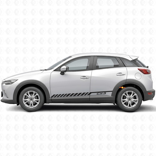 Autocollant Vinyle à Bandes de Course pour Portière Mazda CX-3