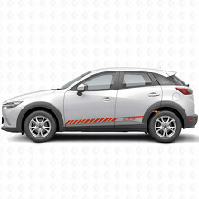Autocollant Vinyle à Bandes de Course pour Portière Mazda CX-3_4