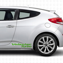 Autocollant Vinyle Lettrage Turbo pour Porte côté Hyundai Veloster_3